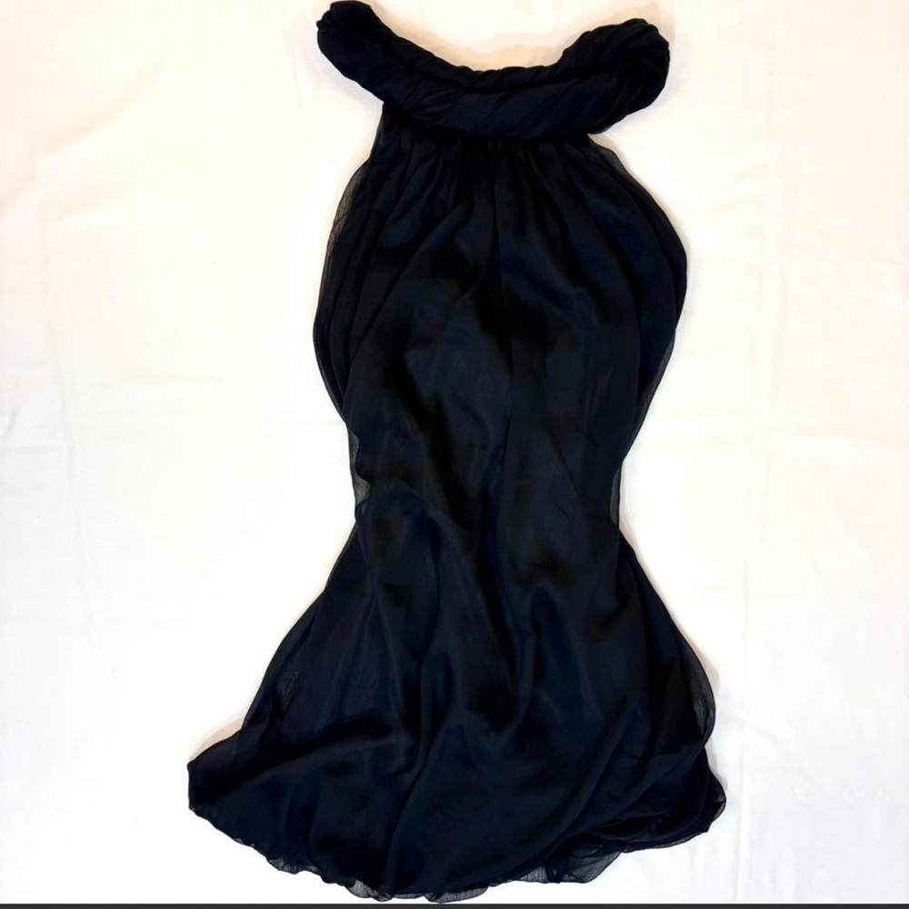 Elegant Black Halter Dress